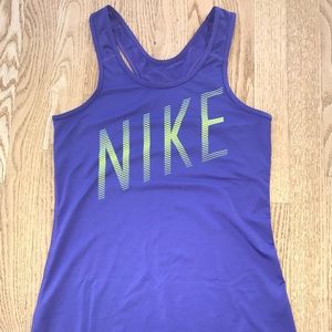 Nike Dri-Fit Purple Racerback Tank Size S